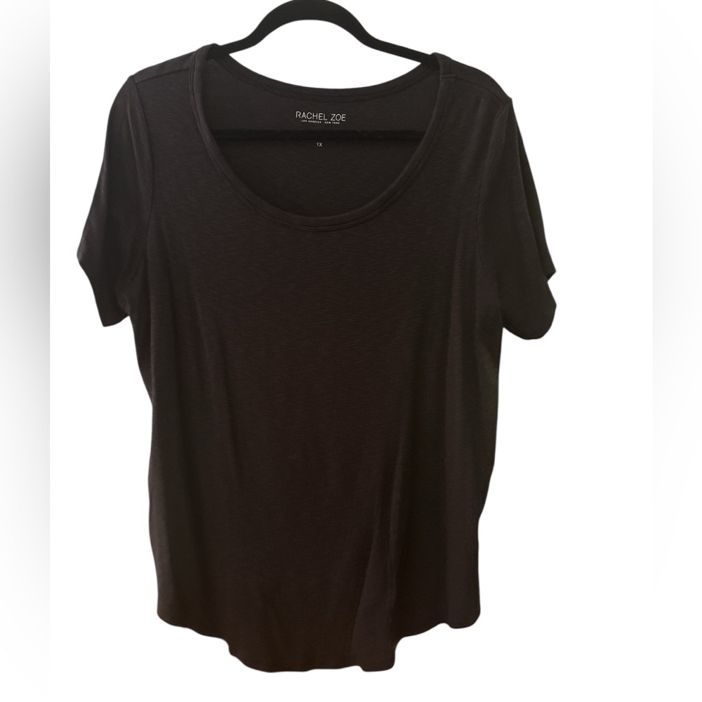 Rachel Zoe Classic Black Short Sleeve Tee